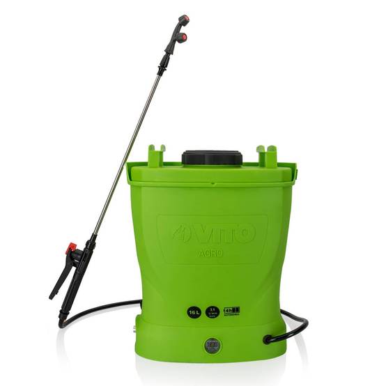 Pulvérisateur Electrique 16L à Batterie 12V 8AH 6 bars - Pulvérisateur Toiture avec Lance Télescopique, 3 buses et Chargeur VITO - Image 8