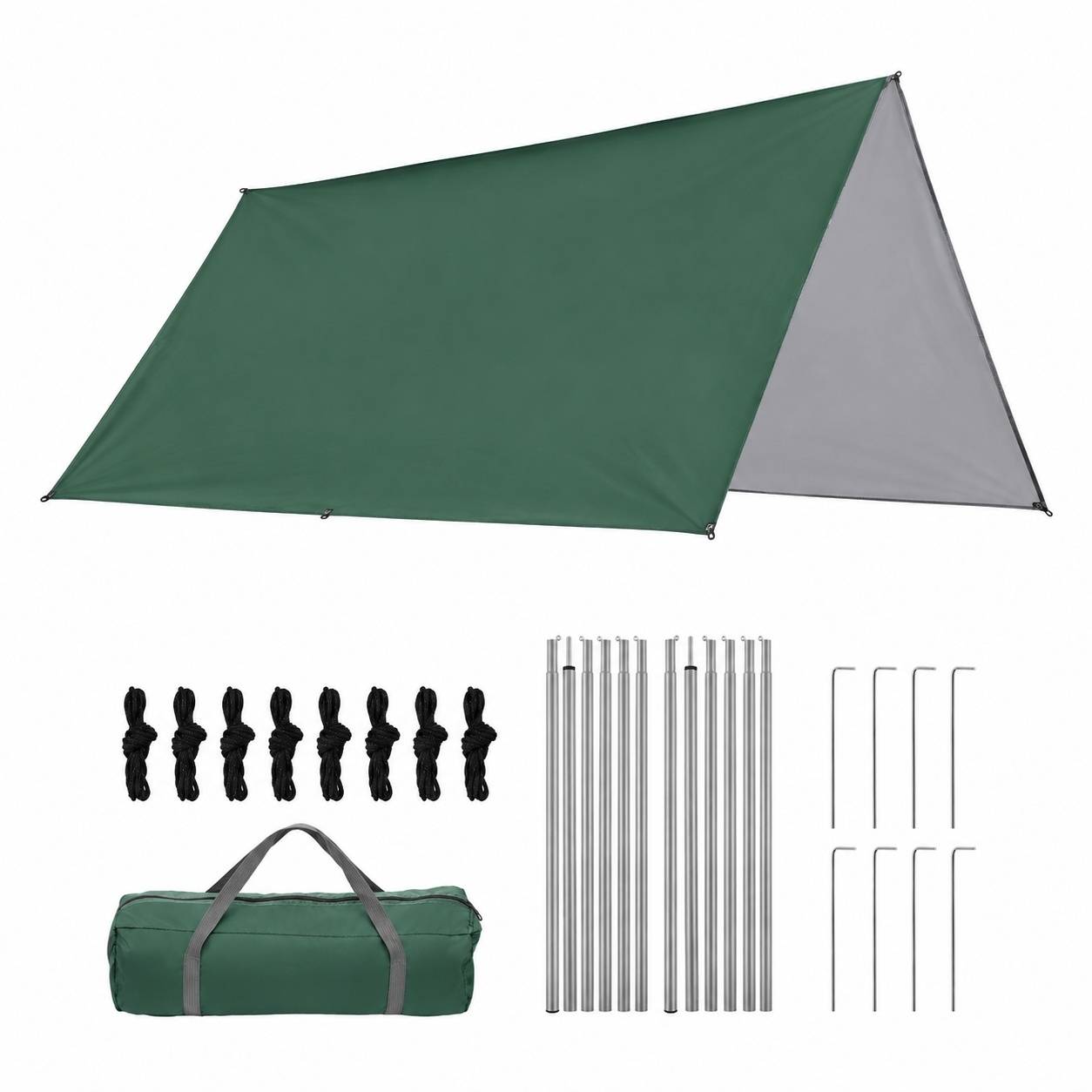 Bâche Anti-pluie Toile Tente Oeillets Camping Léger Portable Imperméable UV - Image 1