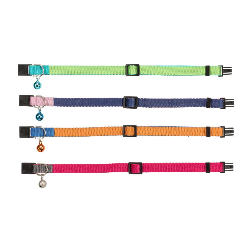 Trixie - Collier bicolore, avec une clochette couleur aléatoire pour chat - Image 1