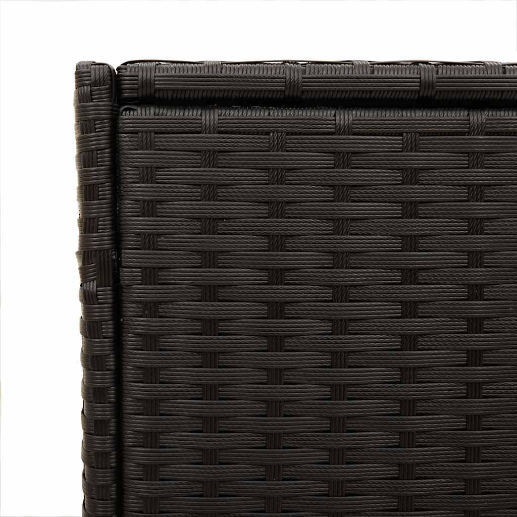 Vidaxl - Boîte de rangement de jardin noir 283L résine tressée vidaXL 365312 - Image 5