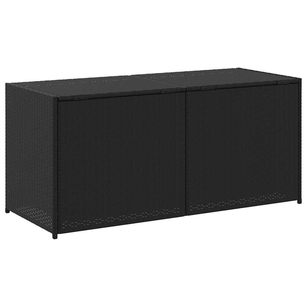 Vidaxl - Boîte de rangement de jardin noir 283L résine tressée vidaXL 365312 - Image 7