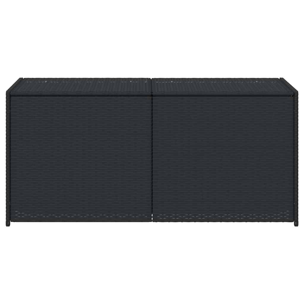 Vidaxl - Boîte de rangement de jardin noir 283L résine tressée vidaXL 365312 - Image 9