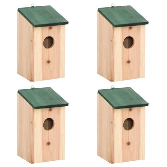 Lot de 4 Nichoir Prolenta Vert 12 X 12 X 22 cm - P87209V - Image 1