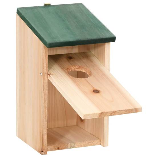 Lot de 4 Nichoir Prolenta Vert 12 X 12 X 22 cm - P87209V - Image 4