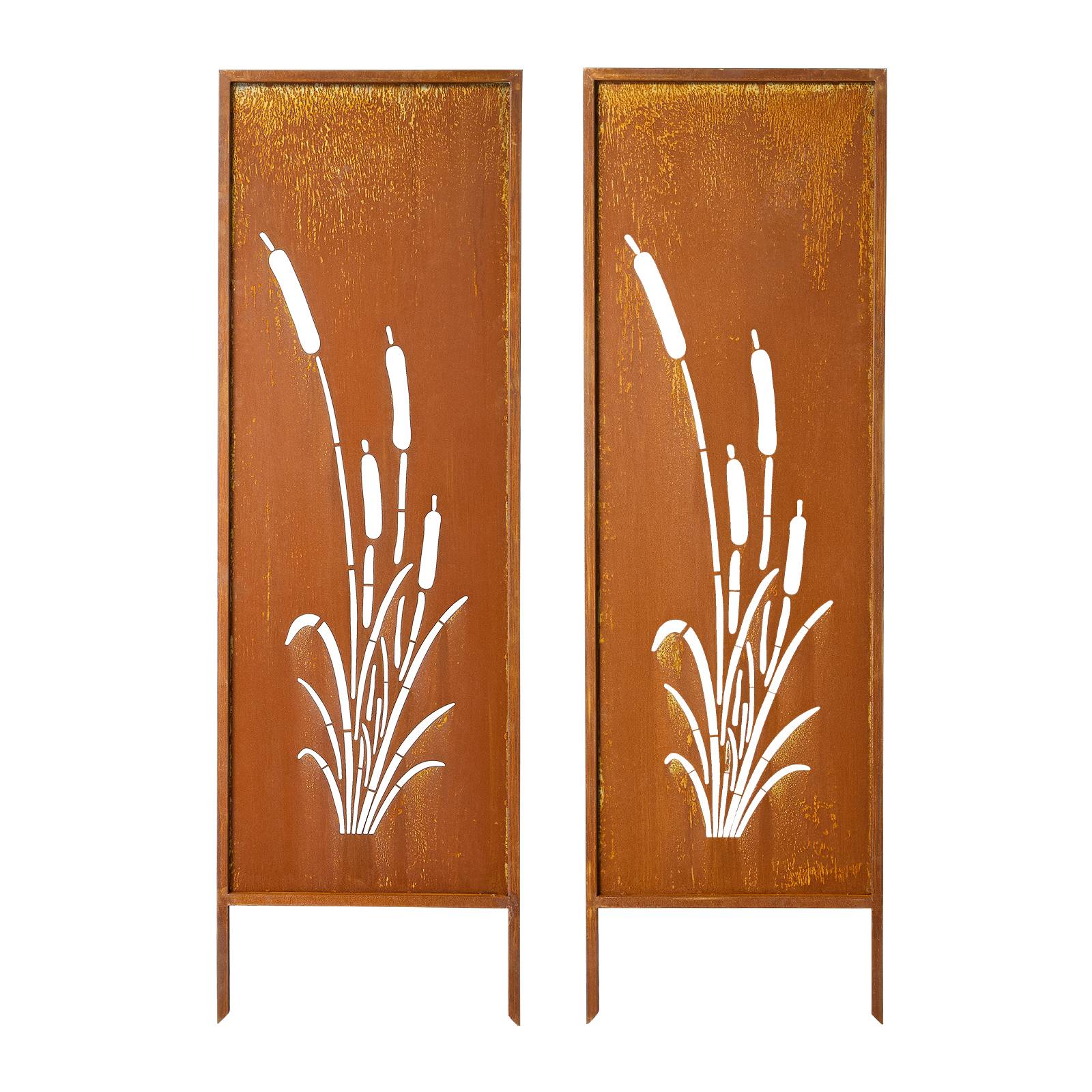 Vevor - VEVOR Panneau Brise Vue Métal Paravent Extérieur Autoportant 50x160 cm Lot de 2