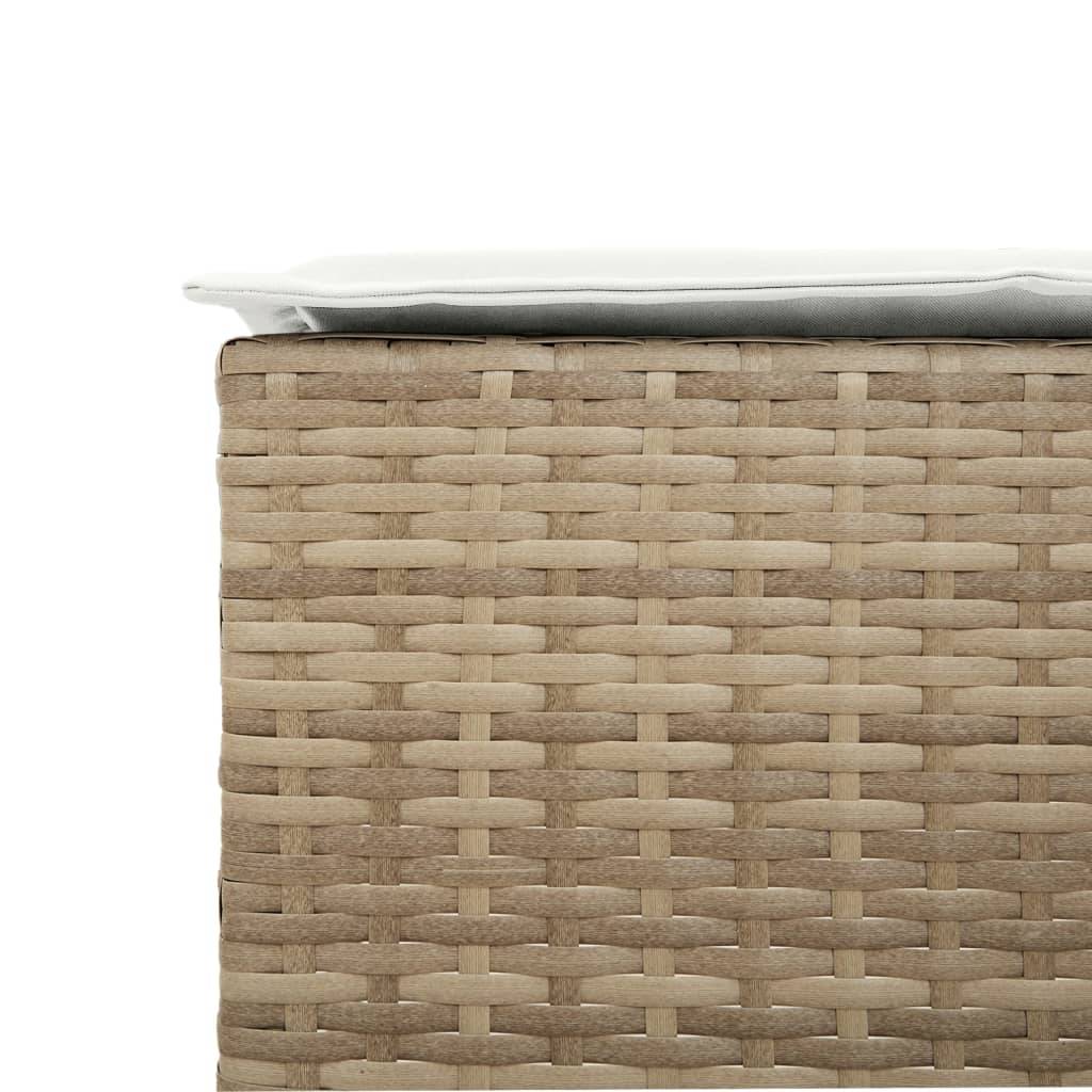 Prolenta Premium - Chaises de jardin rotin beige  40 x 40 x 76 cm  - Prolenta premium p371.4 - Image 8