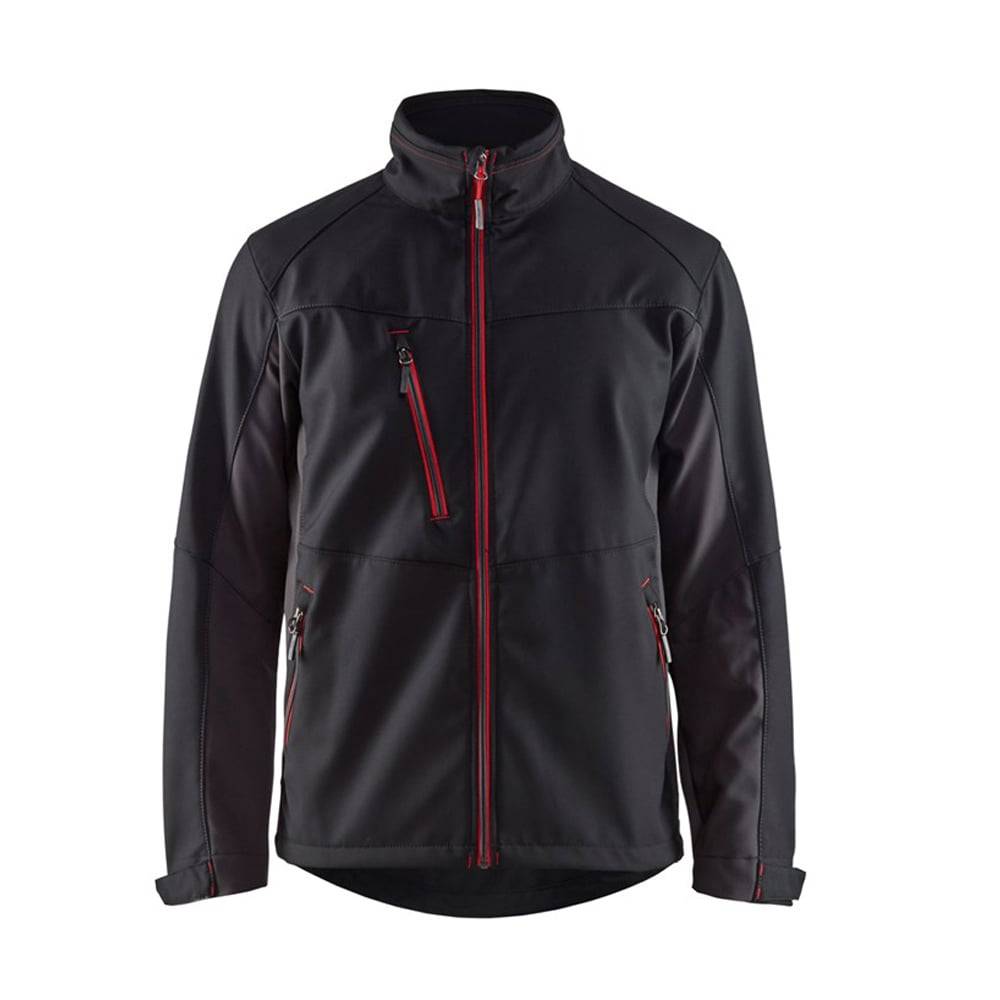 Veste softshell Blaklader double couche Bicolore Noir / Rouge L - Image 1
