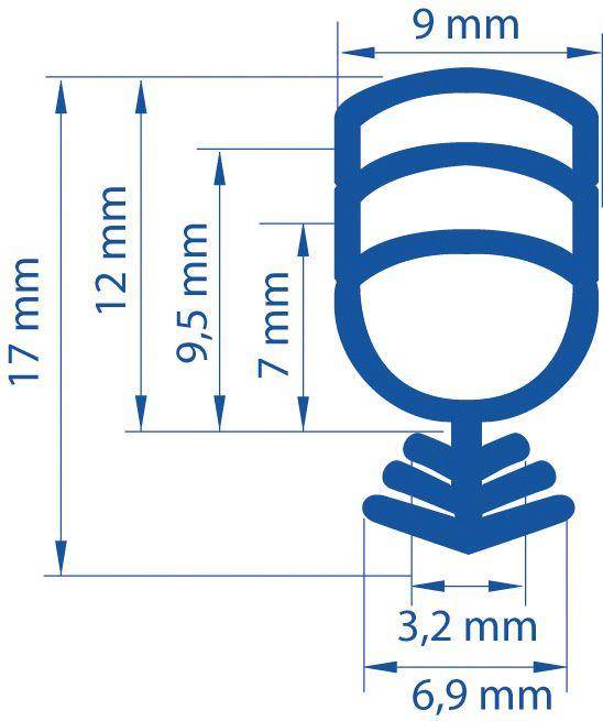 Bobine de 25 m de joint pelable universel noir ELTON pour PVC - 6111193 - Image 2