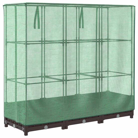 Vidaxl - Jardinière surélevée avec housse aspect rotin-Lit surélevé de jardin 120x40x123 cm 815722 - Image 5