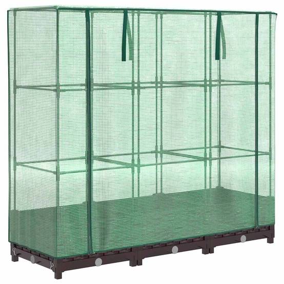 Vidaxl - Jardinière surélevée avec housse aspect rotin-Lit surélevé de jardin 120x40x123 cm 815722 - Image 2