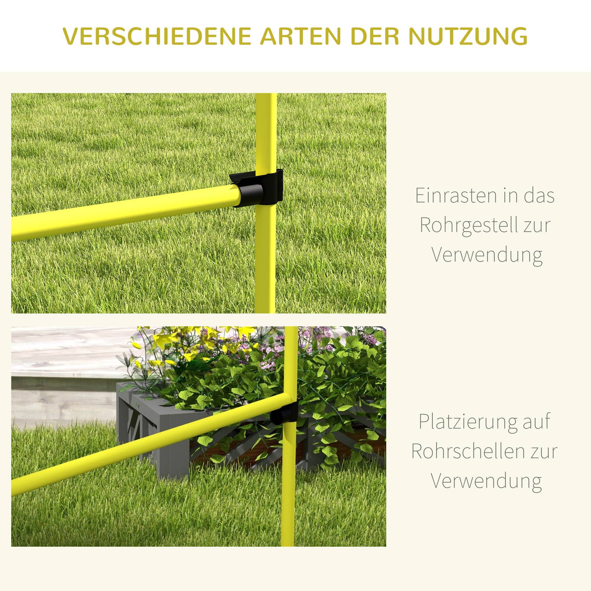 ComfortXL - Kit agilité chien jaune haies slalom barres au sol réglable transportable - ComfortXL Outdoor Living - Image 10