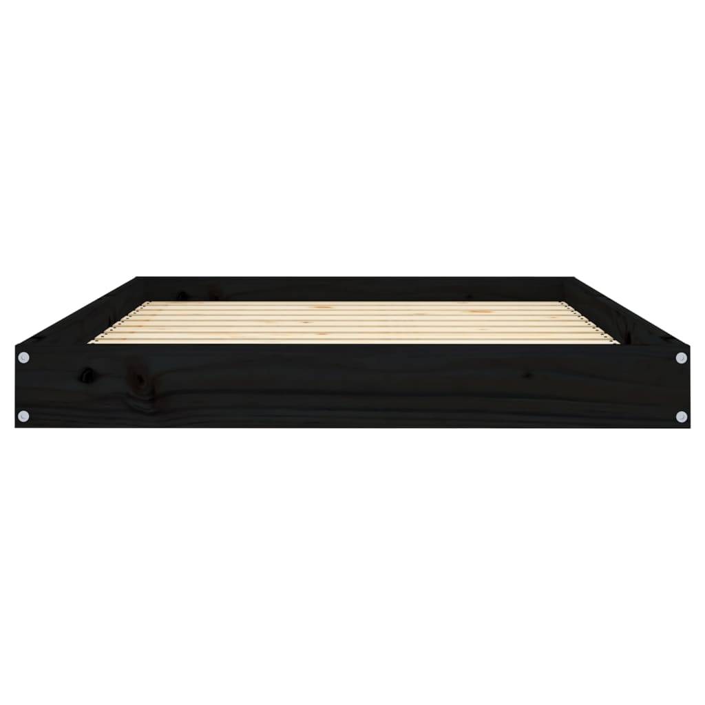 Vidaxl - Lit pour chien Noir 101,5x74x9 cm Bois de pin solide vidaXL 820870 - Image 5