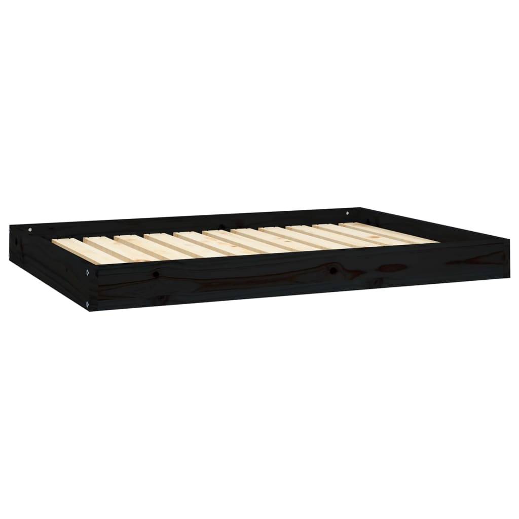 Vidaxl - Lit pour chien Noir 101,5x74x9 cm Bois de pin solide vidaXL 820870 - Image 2