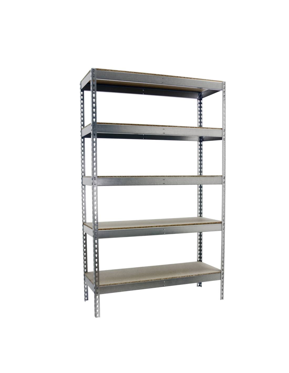 Etagère Sans Vis Ecoforte 1204-5 Chipboard 3000 Galva/bois Galva/bois 3000x1200x450 - Simonrack