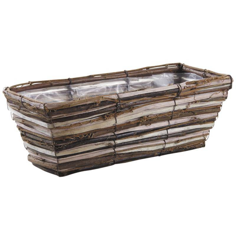 Aubry Gaspard - Jardinière osier et bois 40cm - Aubry Gaspard - Image 1