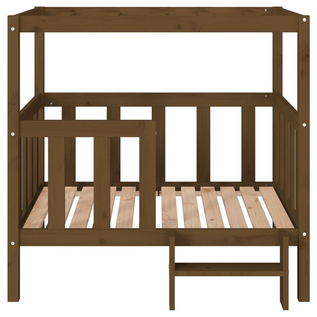 Vidaxl - Lit pour chien Marron miel 105,5x83,5x100 cm Bois de pin solide vidaXL 822390 - Image 6