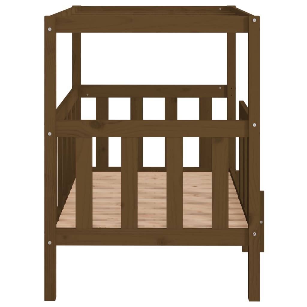 Vidaxl - Lit pour chien Marron miel 105,5x83,5x100 cm Bois de pin solide vidaXL 822390 - Image 7