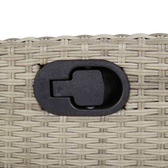 ComfortXL - Fauteuil de Jardin Relax Résine Tressée Dossier Inclinable pour Balcon Terrasse Gris Clair – ComfortXL Outdoor Living - Image 8