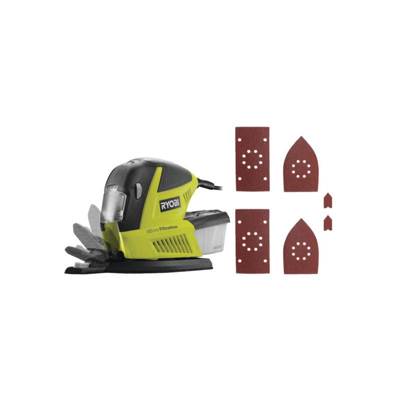 Ryobi - Pack RYOBI Ponceuse multifonctions RMS180-SA30 - 180W - 60 abrasifs auto-agrippants - Image 1