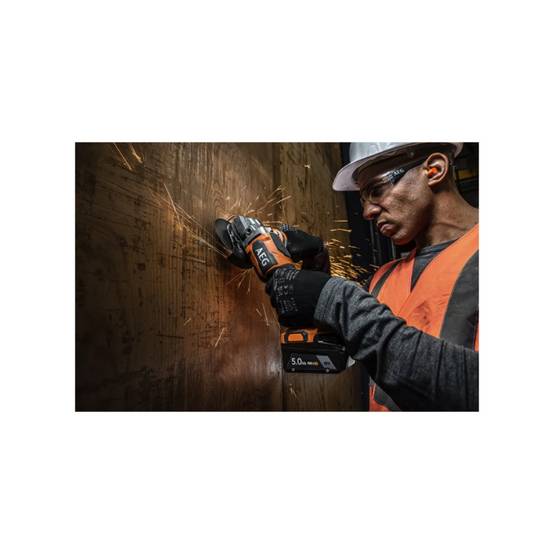 Aeg - Meuleuse AEG - BEWS18-125BLPX2-502C - 18V Brushless - 125mm - 2 batteries 5,0Ah - Chargeur - Image 3