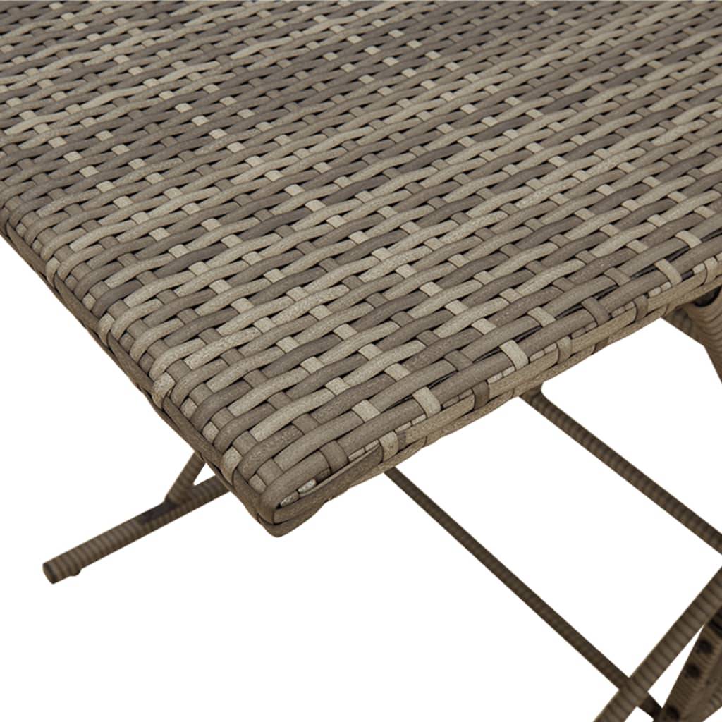 Vidaxl - Ensemble à manger de jardin et coussins 7 pcs-Salons de jardin gris rotin - Image 7