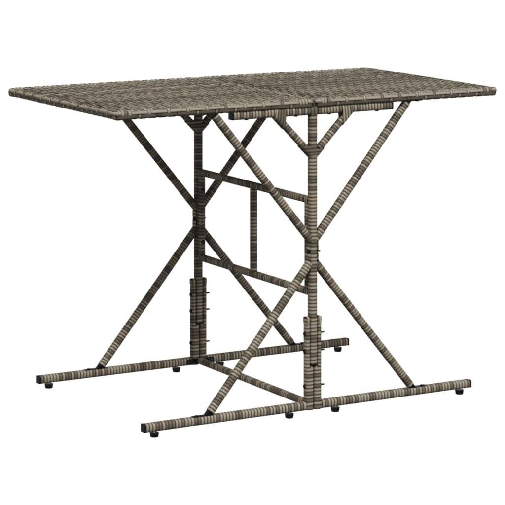 Vidaxl - Ensemble à manger de jardin et coussins 7 pcs-Salons de jardin gris rotin - Image 3