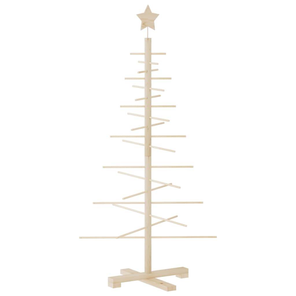 Vidaxl - Arbre de Noël en bois pour décoration 125 cm bois massif de pin vidaXL 357989 - Image 2