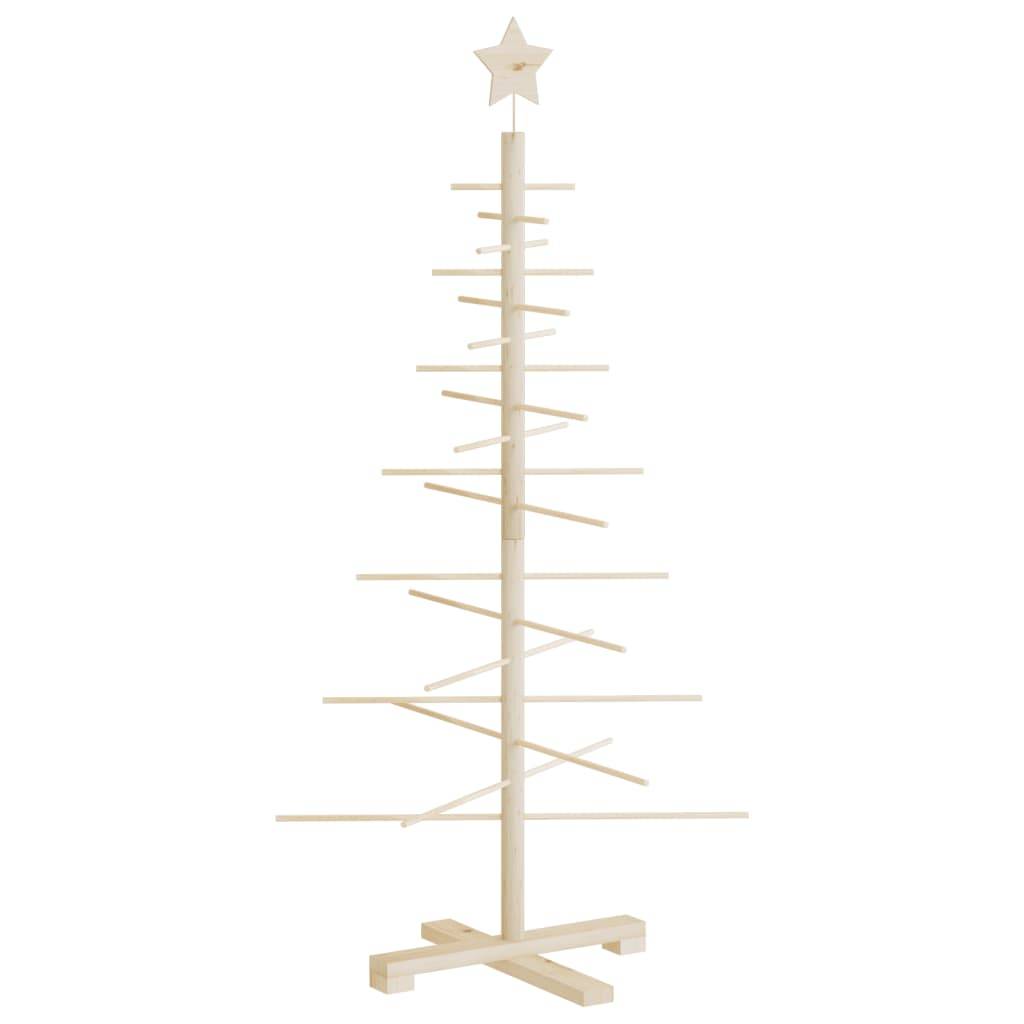 Vidaxl - Arbre de Noël en bois pour décoration 125 cm bois massif de pin vidaXL 357989 - Image 6