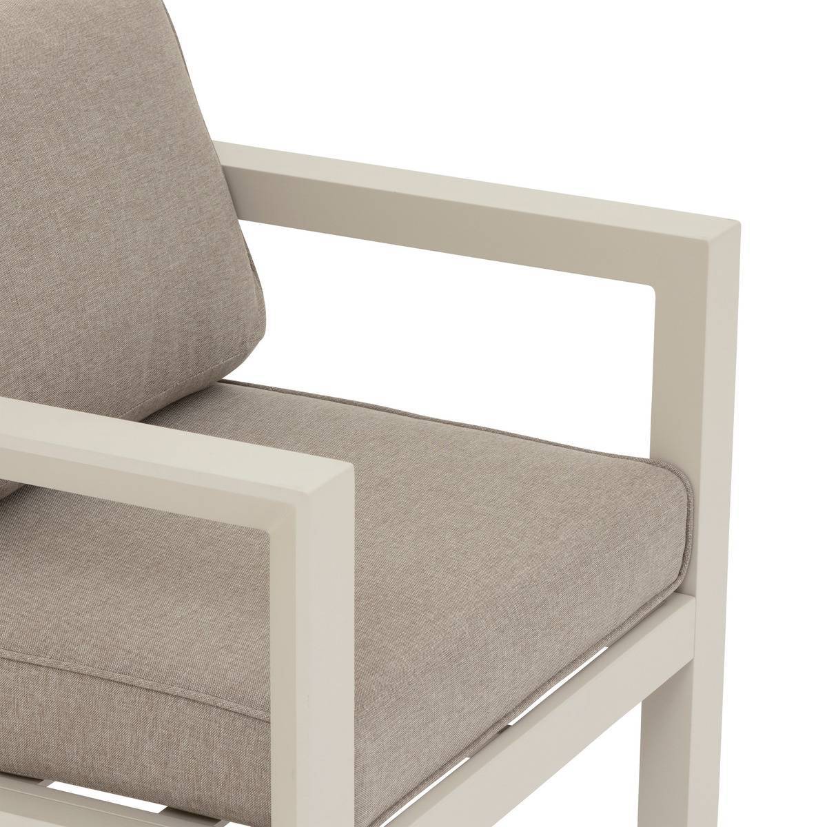 Hesperide - Fauteuil de salon de jardin "Évasion" argile en aluminium traité en epoxy Hespéride - Image 4