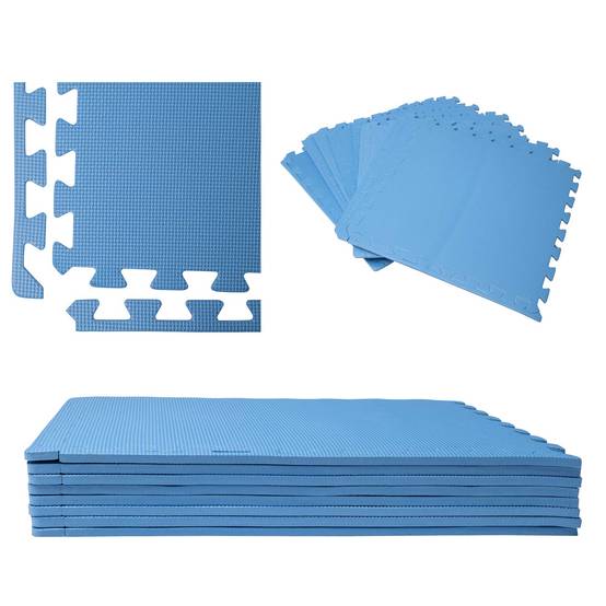 Dalle pour piscine bleu 50x50cm 1cm épaisseur 8 pièces WERKA PRO - Image 1