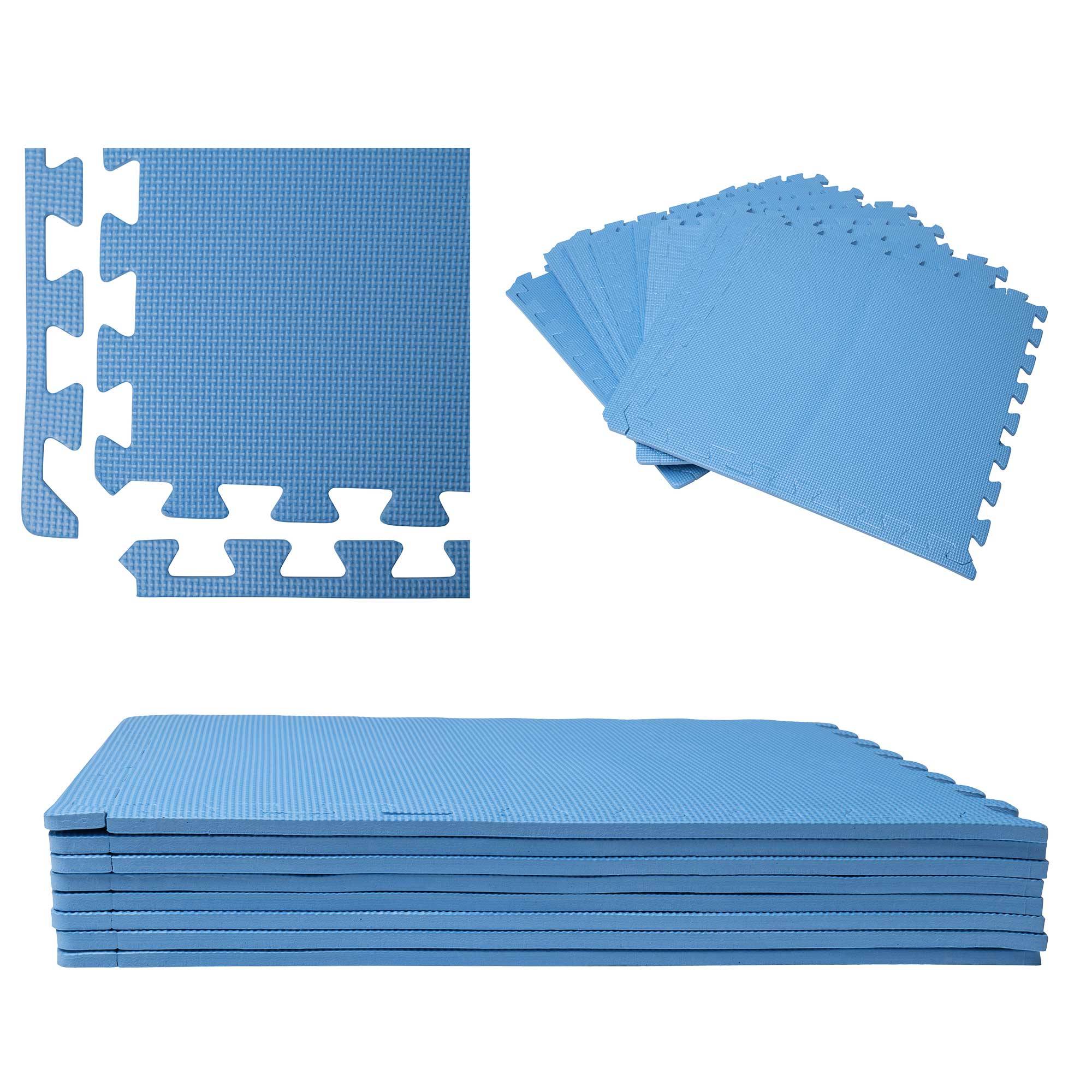 Dalle pour piscine bleu  50x50cm  1cm épaisseur 8 pièces WERKA PRO - Image 1