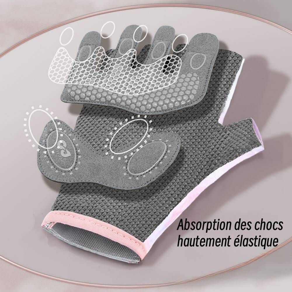 Lytech - Gants de Sport Femme Rose Sakura - Protection Paume Renforcée - Conception Respirante pour Yoga et Fitness - Lytech - Image 2