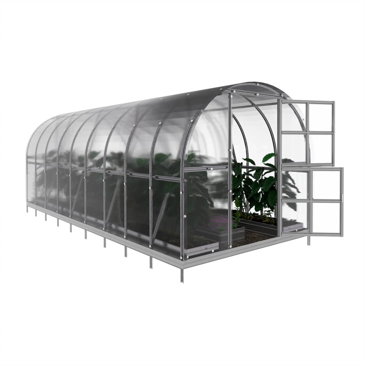 Serre de jardin polycarbonate 3 x 6 m (18 m²) 6 mm - Klasika Greenhouses - Image 3