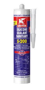 Silicone sanitaire Transparent S-200 Acrylique GRIFFON cartouche 300 ml - 1249351