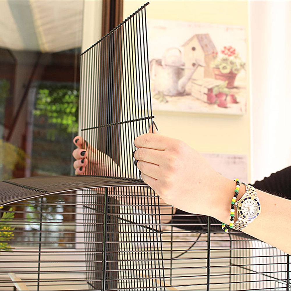 Ferplast - Ferplast Cage pour Canaris et Oiseaux Exotiques CANTO, Petite Cage de Reproduction avec Séparation et Accessoires - Image 7