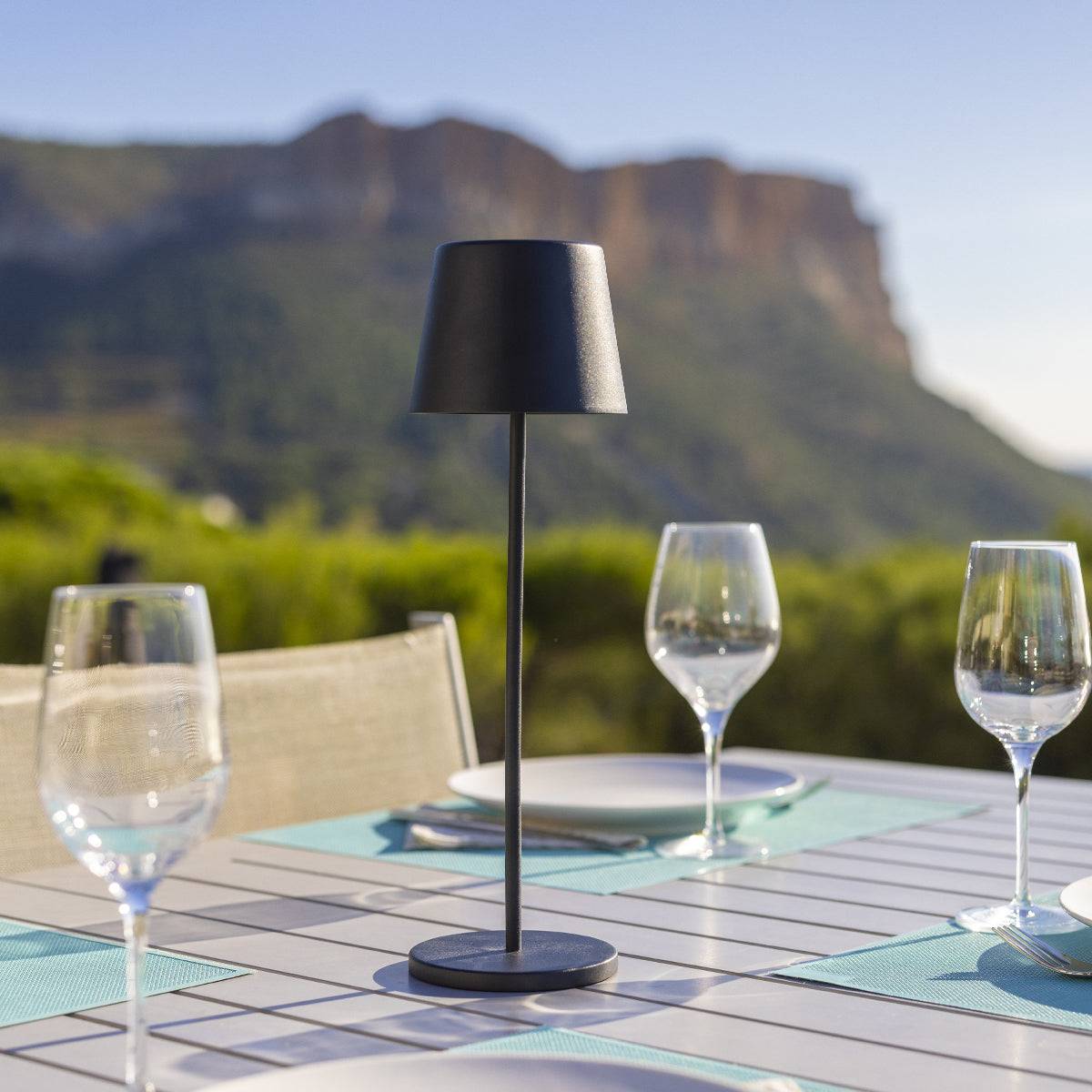 Lumisky - Lampe de table sans fil KELLY Noir H38cm - Image 3