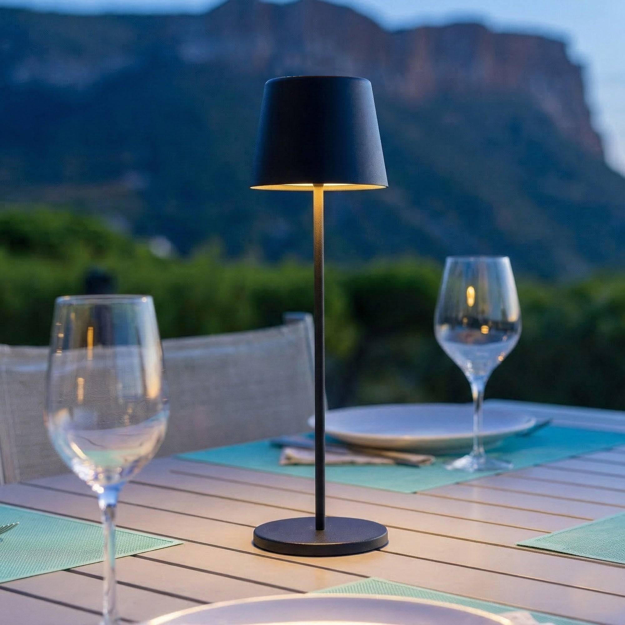 Lumisky - Lampe de table sans fil KELLY Noir H38cm - Image 2