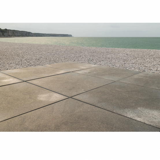 Dalle terrasse béton composite recyclé 50x50x3 cm - 7 kg : facile à poser - Sable - Jardinex - Image 6