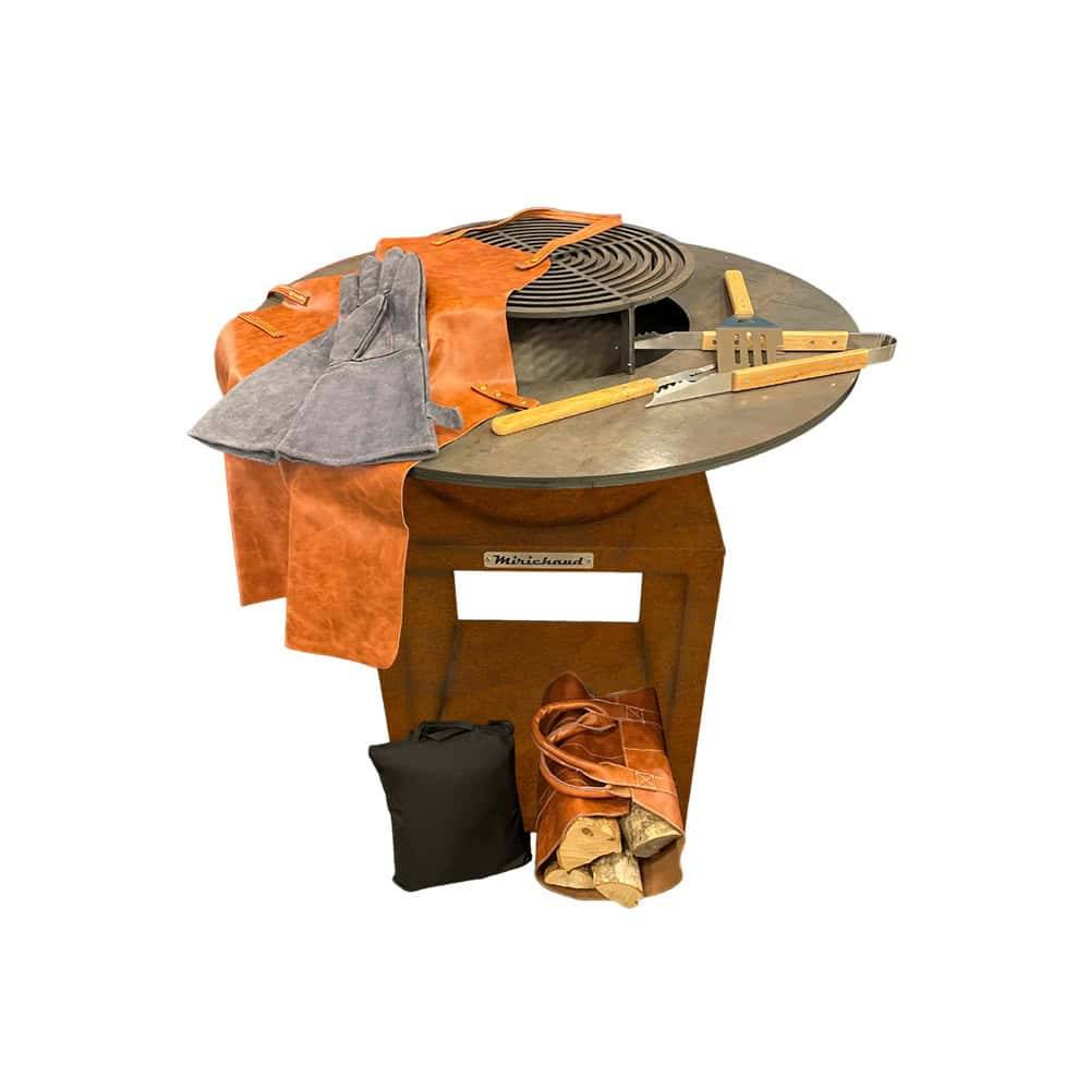 Pack Brasero de démarrage CORTEN diamètre 95cm - Image 1