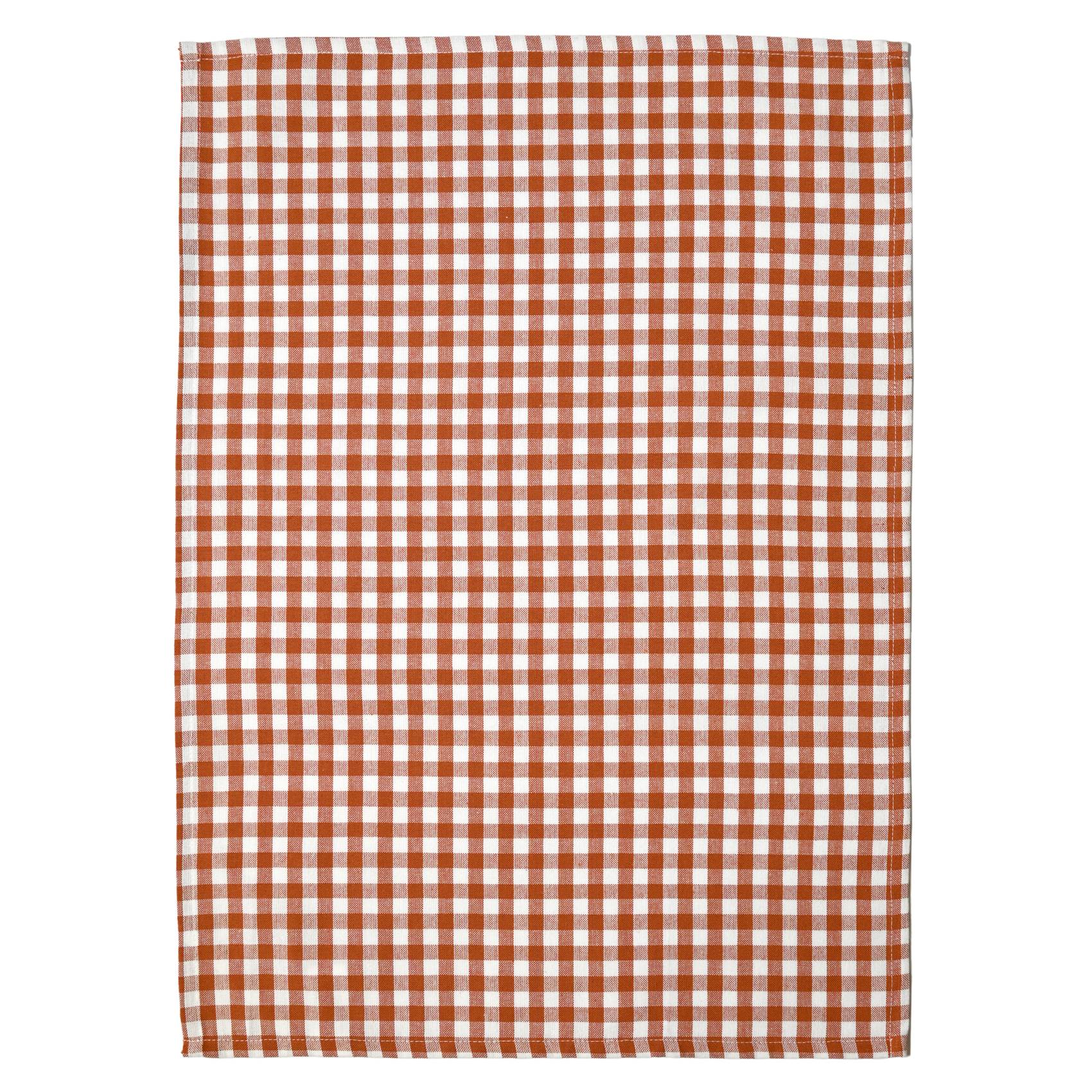 Home Maison - Torchon de cuisine en coton motif vichy - HOME MAISON - Coton - Terracotta - Image 2