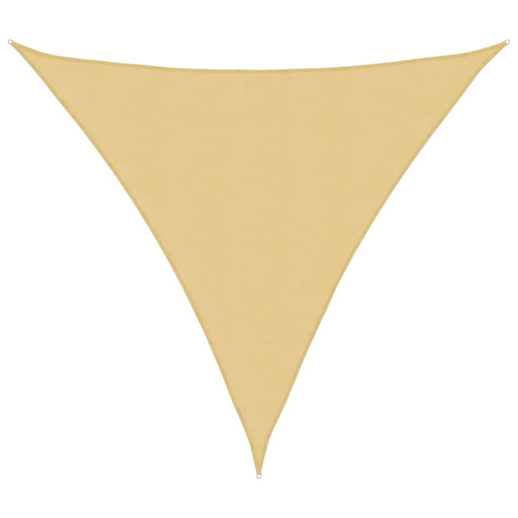 Voile d'ombrage - Voile solaire sable 3x3x3 m 100 % polyester oxford - Image 1