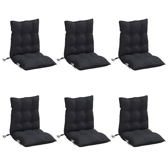 PANGIVO - Coussins de chaise à dossier bas tissu oxford noir 100 x 50 x 7 cm, poids:9.15kg - PANGIVO - Image 3