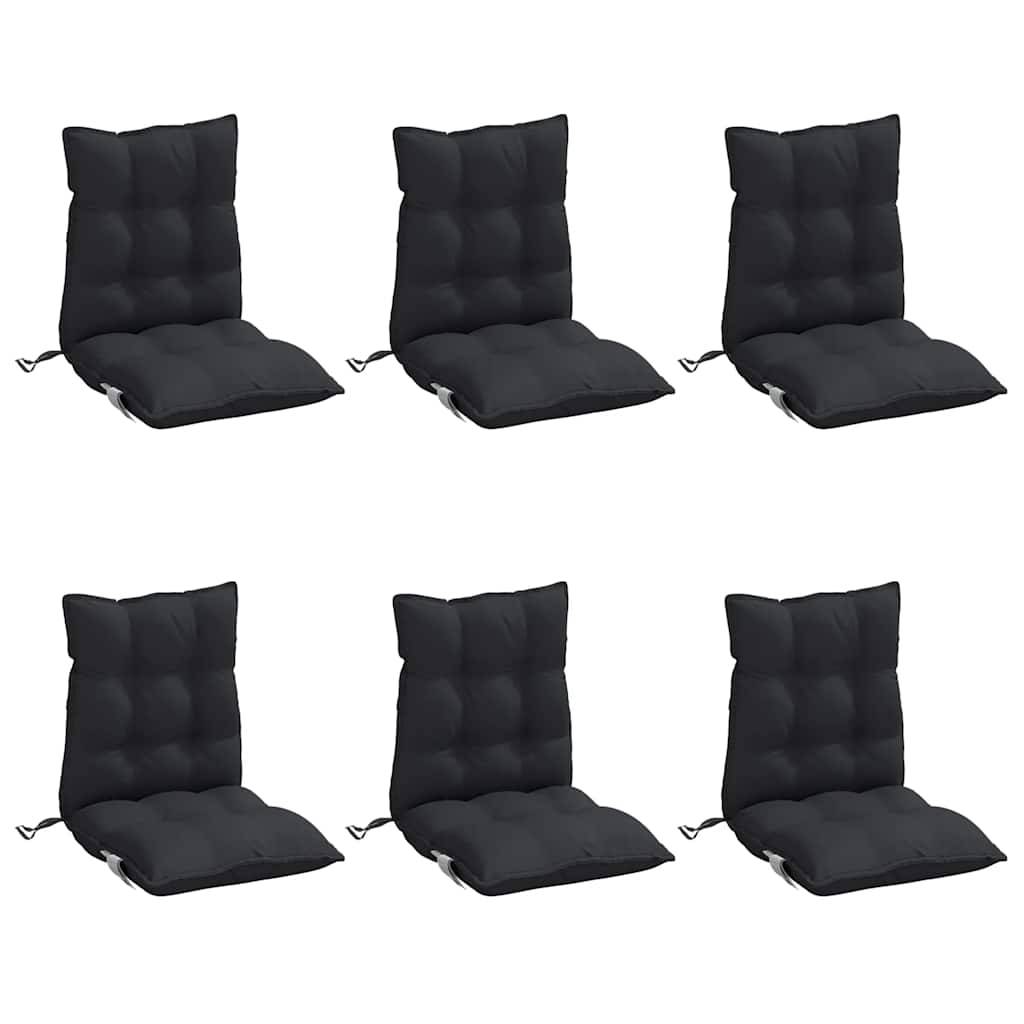 PANGIVO - Coussins de chaise à dossier bas tissu oxford noir 100 x 50 x 7 cm, poids:9.15kg - PANGIVO - Image 3
