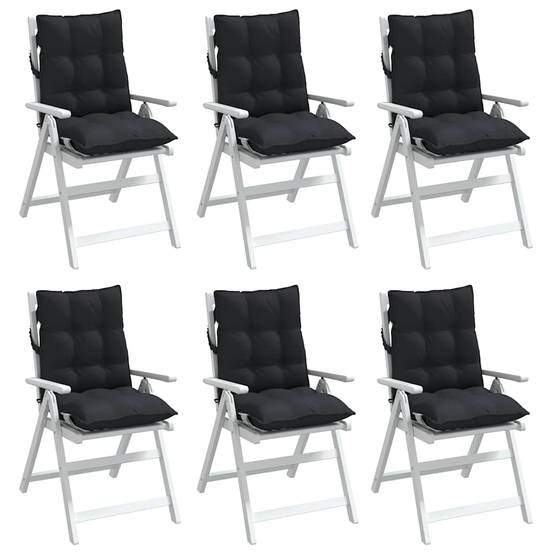 PANGIVO - Coussins de chaise à dossier bas tissu oxford noir 100 x 50 x 7 cm, poids:9.15kg - PANGIVO - Image 4