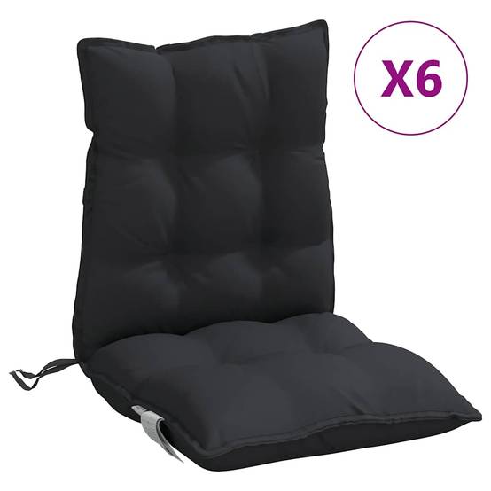 PANGIVO - Coussins de chaise à dossier bas tissu oxford noir 100 x 50 x 7 cm, poids:9.15kg - PANGIVO - Image 2