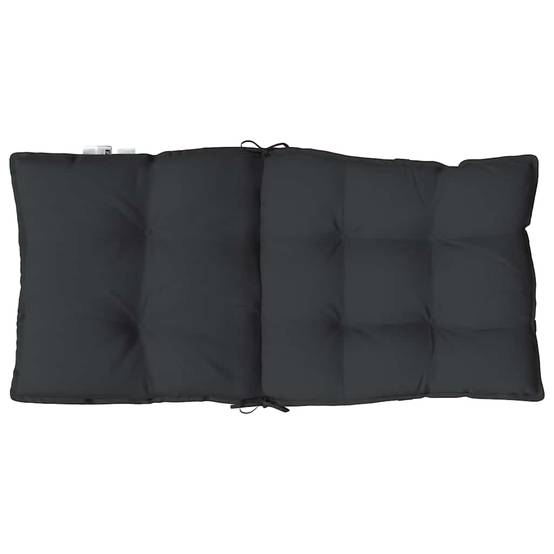 PANGIVO - Coussins de chaise à dossier bas tissu oxford noir 100 x 50 x 7 cm, poids:9.15kg - PANGIVO - Image 7