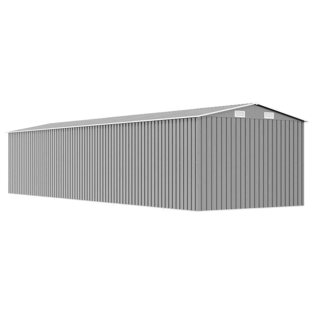 Vidaxl - Abri de jardin Gris 257x990x181 cm Acier galvanisé vidaXL 47037 - Image 8