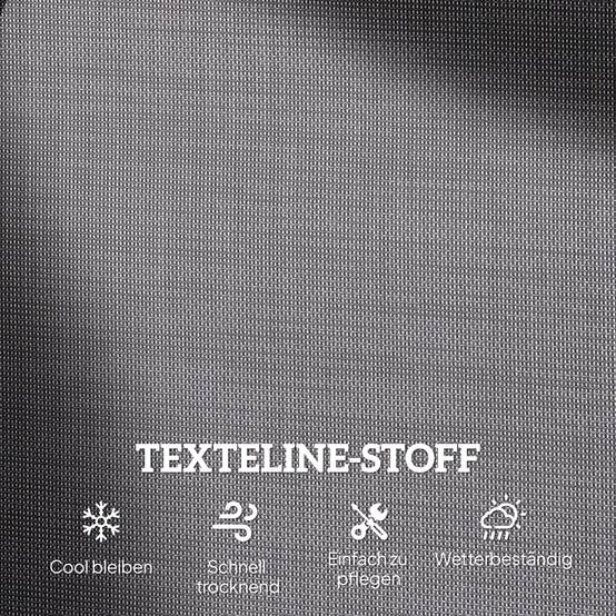 Banc à bascule 2 places métal jardin terrasse assise respirante 120x70x85cm gris - ComfortXL Outdoor Living - Image 8