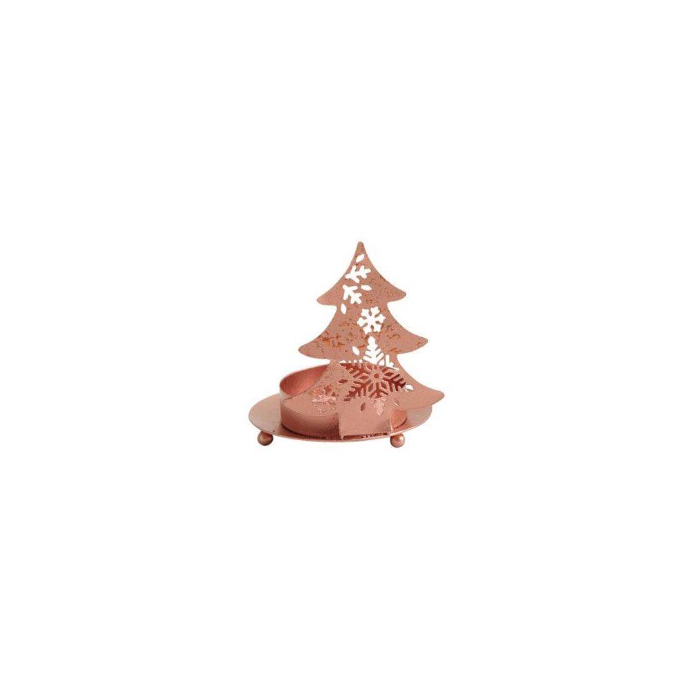 Aubry Gaspard - Photophore de Noël en métal cuivré (Lot de 2) - Image 2