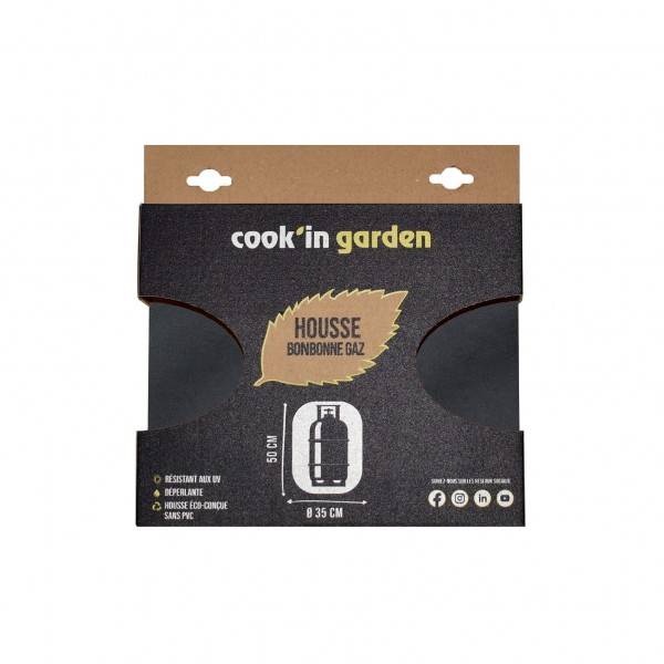 Cook in Garden - Housse déperlante pour bouteille de gaz Ø 35 × H 50 cm Cook’in Garden